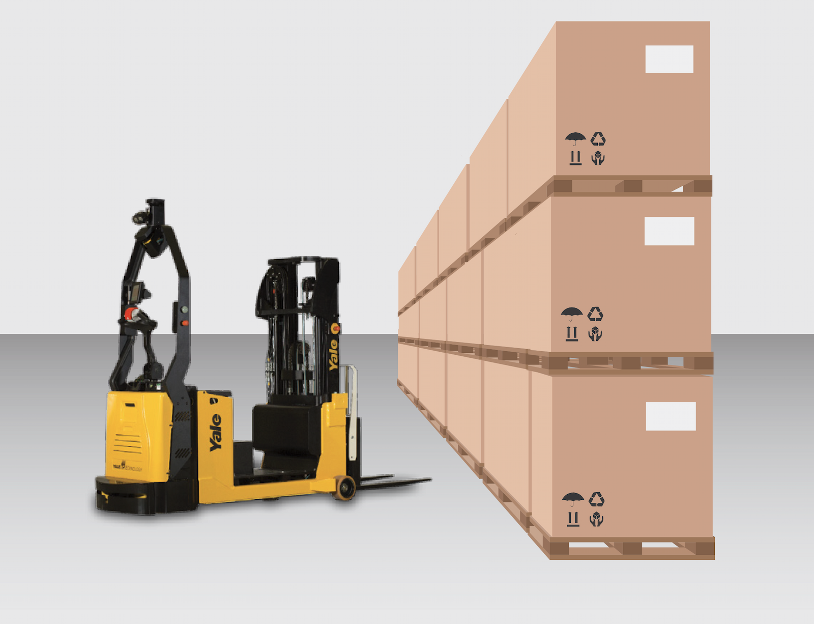 Yale counterbalanced stacker