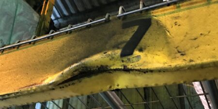 Rack Beam with severe damage