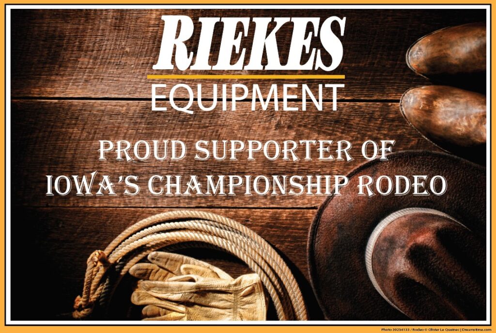 Proud supporter of Sidney, Iowa rodeo banner