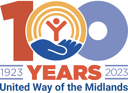 Logo showing a 100 with the middle 0 being the United Way logo. Followed by the years that it has been open and they're company name.