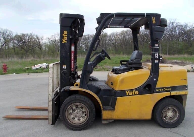 Used Yale Forklift Outside