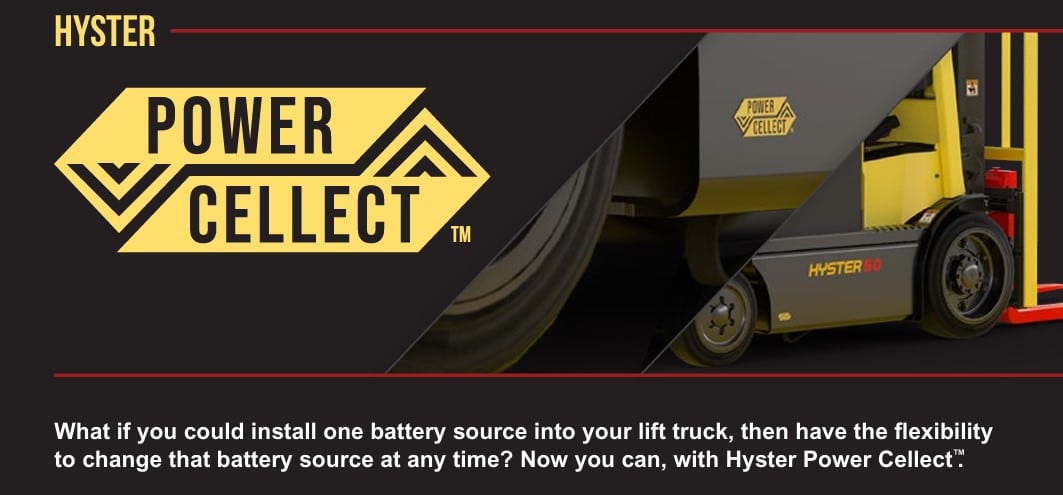 Power Cellect Technology allows different power options for the same forklift