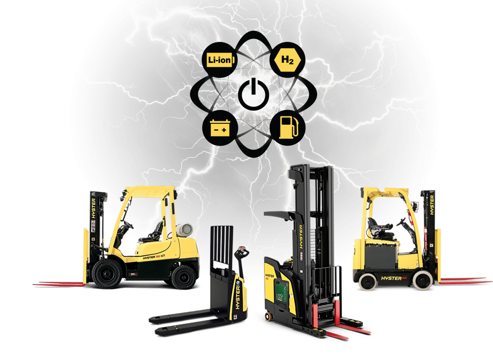 The four main power types for forklifts
