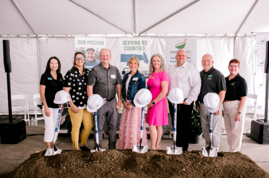 an image of the board of directors for the Foodbank for the Heartland which includes Riekes Equipment's owner, Duncan Murphy.