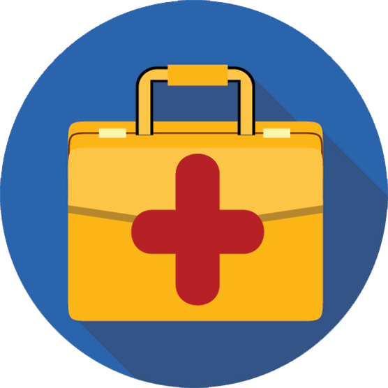 medical bag icon for HR benefits